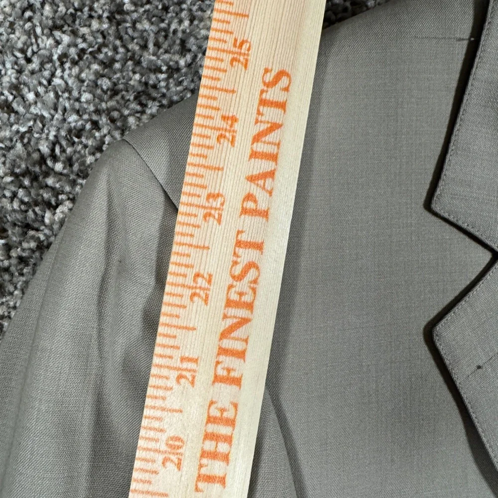 Vintage Brooks Brothers 44R Hand Tailored Blazer Tan Made in USA Sport Coat